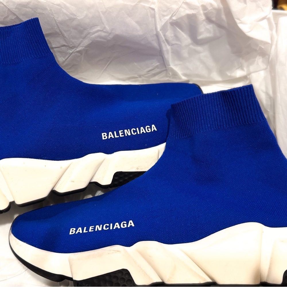 Balenciaga Blue Sock Sneakers